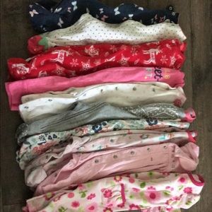 infant girls pajama lot